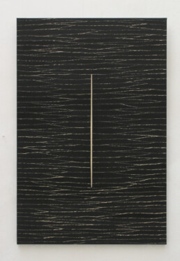 A FONTANA 146,5&times;97,5 cm &Oacute;leo s/papel, rasgado a mano y encolado s/lienzo 2005