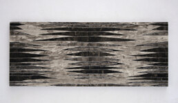 NO TODO ES AZAR (d&iacute;ptico) 81&times;200 cm Acr&iacute;lico s/ papel, rasgado a mano y encolado s/madera 2007