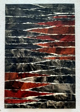 Sin t&iacute;tulo 24 &times;16 cm. Papel pintado con acr&iacute;lico, rasgado a mano y encolado s/lienzo. 2024