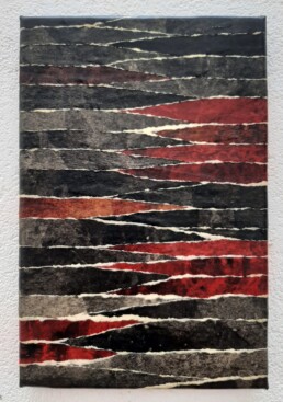 Sin t&iacute;tulo 24 &times;16 cm. Papel pintado con acr&iacute;lico, rasgado a mano y encolado s/lienzo. 2024